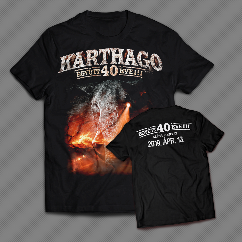 Karthago: Együtt 40 éve!!! Jubileumi Borító Férfi póló